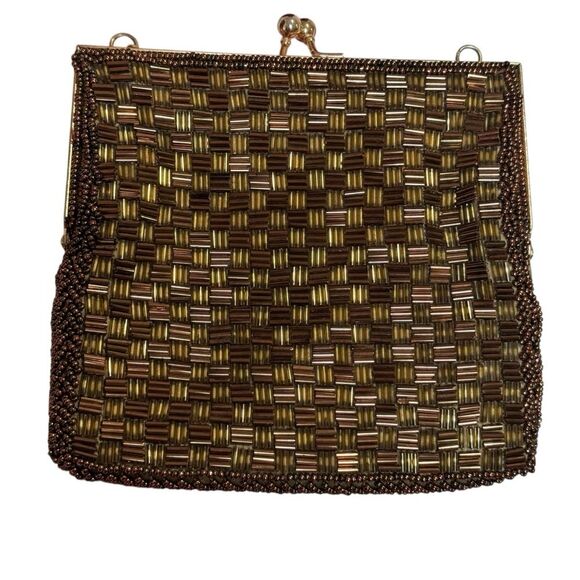 Vintage Fine Arts Beaded Evening Bag Japan - Picture 7 of 16